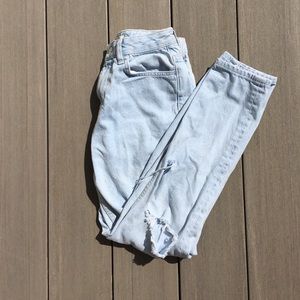 Ripped mom jeans